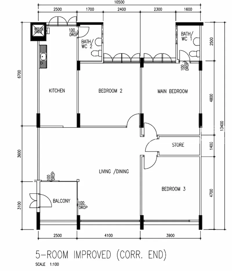Corner 5I with access balcony comes with true privacy(5)