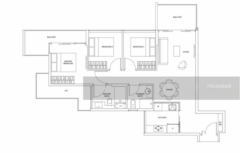 Nine Residences, S$ 4,788 (可协商价格) /月, 1,001 sqft, 公寓 - Apartment