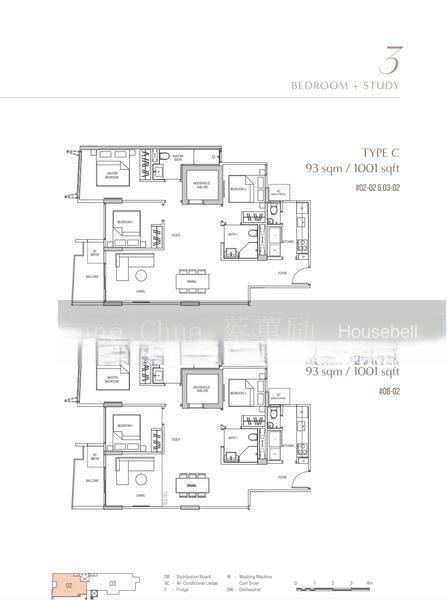 OCHO - Freehold Development at 27 Lorong 32 Geylang, S$ 1,900,000, 1,001 sqft, 公寓 - Apartment