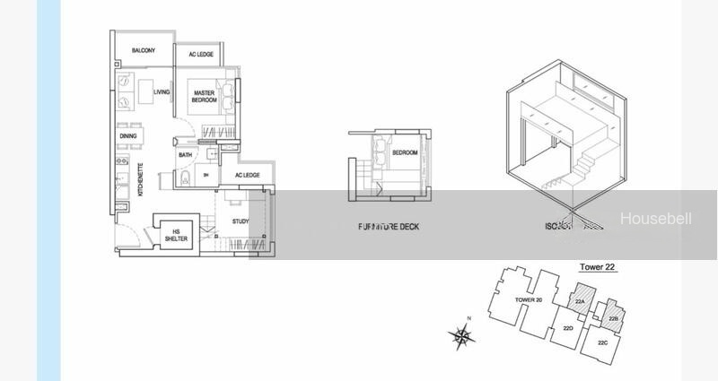 Urban Vista, S$ 958,000, 549 sqft, Condos - Condominium