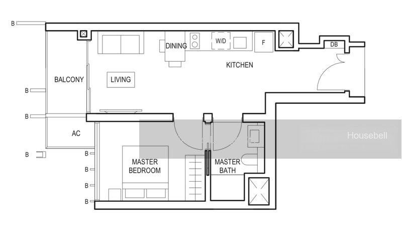Midwood, S$ 900,000, 484 sqft, 公寓 - Condominium