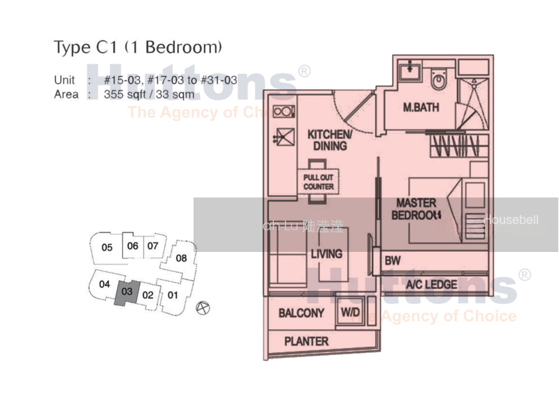 Espada, S$ 1,088,000, 355 sqft, 公寓 - Condominium