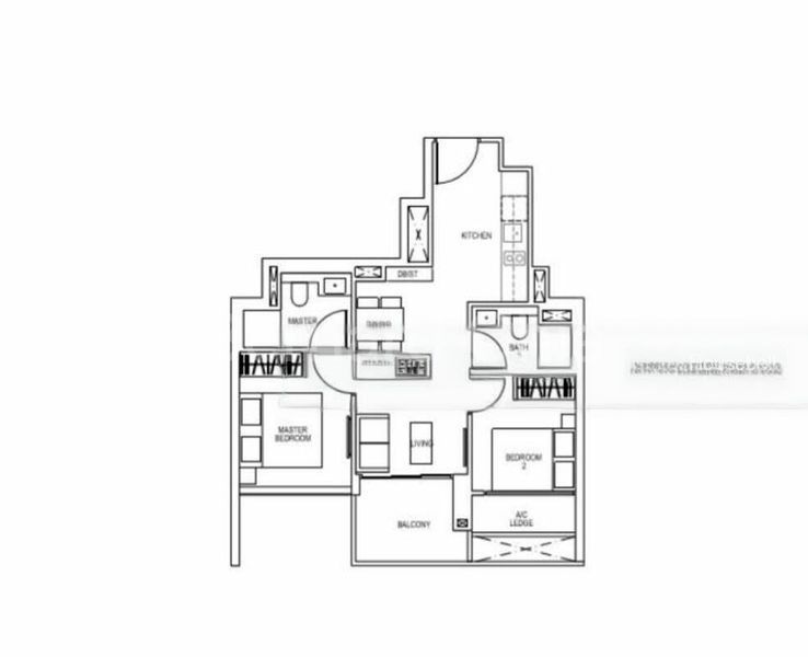 Sky Everton, S$ 1,920,000, 624 sqft, 公寓 - Condominium