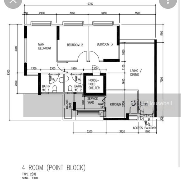 613D Punggol Drive, S$ 3,500 (可协商价格) /月, 1,001 sqft, 组屋 - 4 I