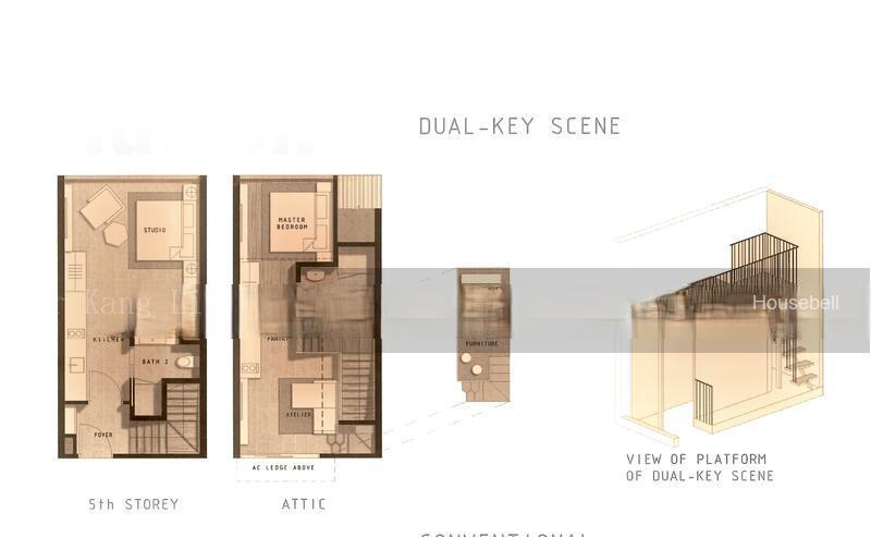 Bijou, S$ 3,200 (Negotiable) /mo, 300 sqft, Condos - Condominium