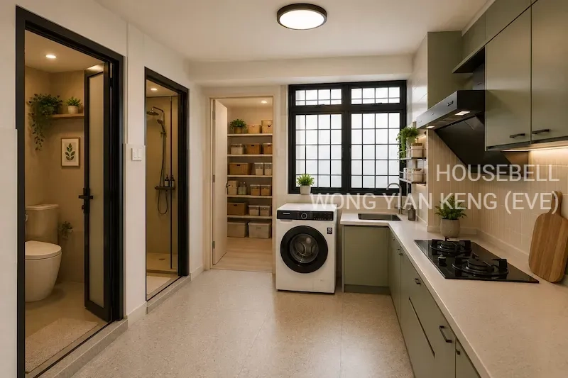 Looking for upgraded unit with utility room, here is one you shouldn't miss:, S$ 340,000 (Starting From), 732 sqft, HDB - 3 I