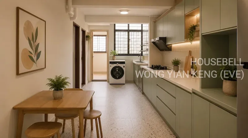 Looking for upgraded unit with utility room, here is one you shouldn't miss:, S$ 340,000 (Starting From), 732 sqft, HDB - 3 I