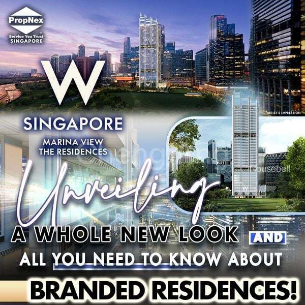 W Residences Marina View - Singapore, S$ 3,868,000, 1,195 sqft, 公寓 - Apartment