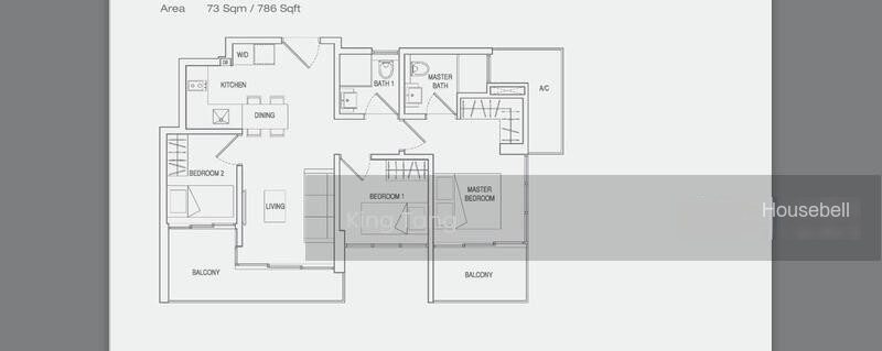 Eon Shenton, S$ 2,000,000 (可协商价格), 786 sqft, 公寓 - Condominium