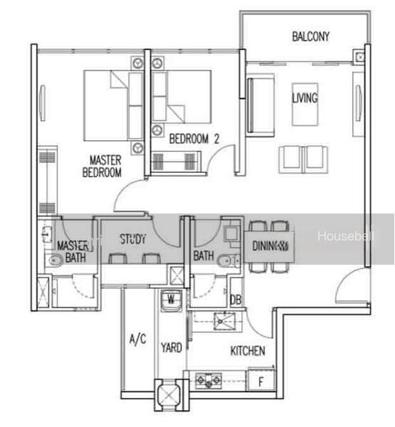 My Manhattan, S$ 4,300 (可协商价格) /月, 936 sqft, 公寓 - Condominium