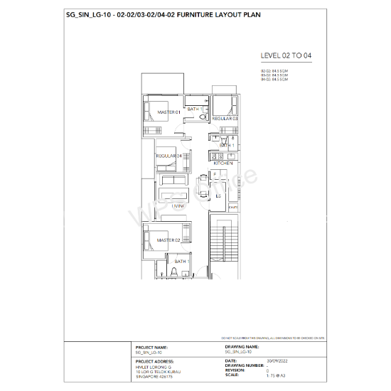 Lorong G, S$ 1,550 (Starting From) /mo, 90 sqft, Condos - Apartment