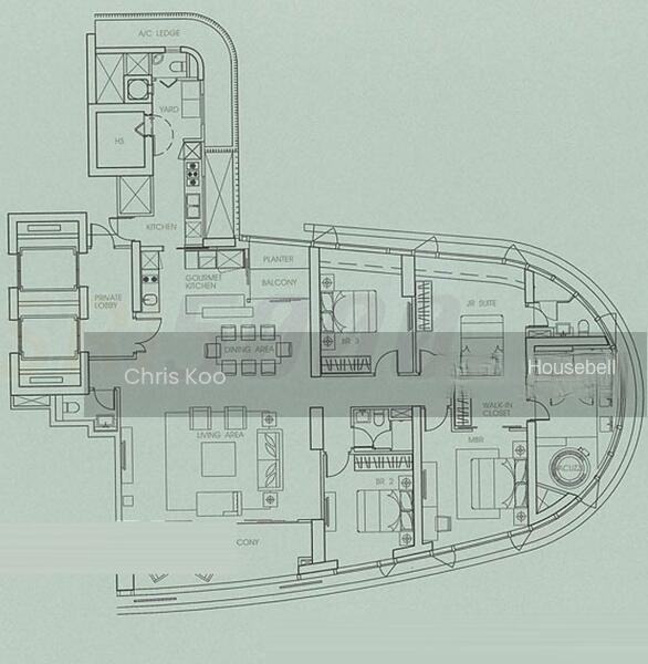 The Orchard Residences, S$ 24,000 (可协商价格) /月, 2,465 sqft, 公寓 - Condominium