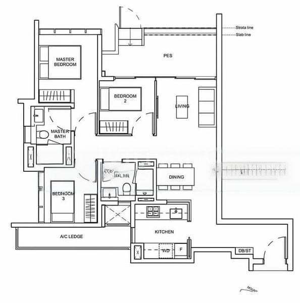 Haus On Handy, S$ 2,200 /月, 947 sqft, 公寓 - Condominium