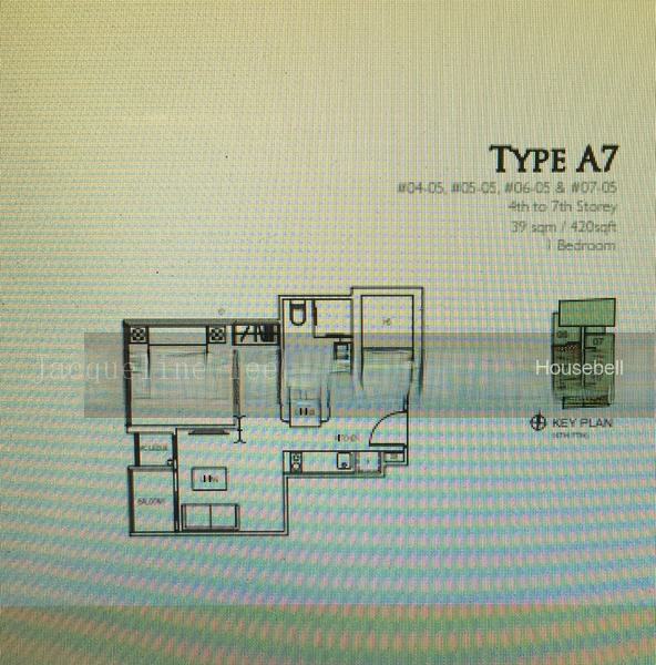 Treasures @ G6, S$ 2,700 (可协商价格) /月, 409 sqft, 公寓 - Apartment