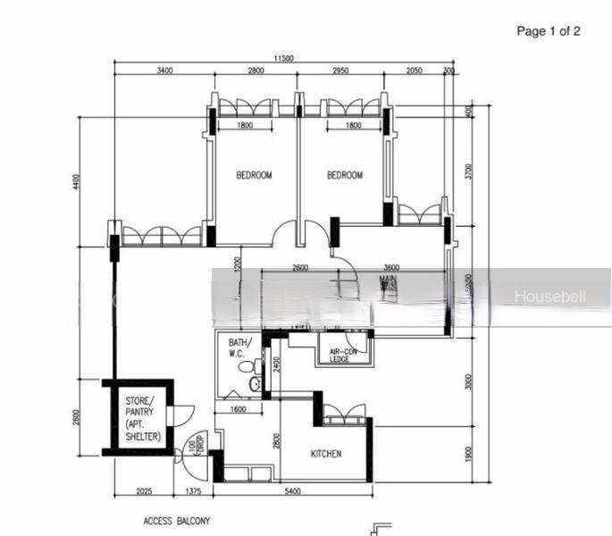 608 Woodlands Ring Road, S$ 2,700 /月, 1,097 sqft, 组屋 - 4 A