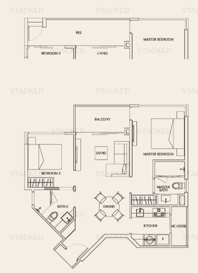 Palm Isles, S$ 990,000 (Negotiable), 760 sqft, Condos - Condominium
