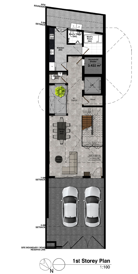 Brand New Freehold 3 Storey Terrace W Lift! Near Sembawang Park!, S$ 6,199,999 (Negotiable), 4,834 sqft, Landed - Terraced House