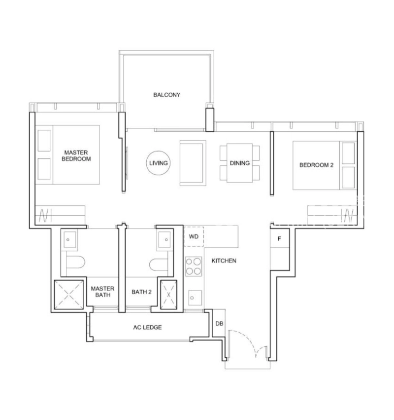 Hyll on Holland, S$ 1,999,000, 700 sqft, 公寓 - Condominium