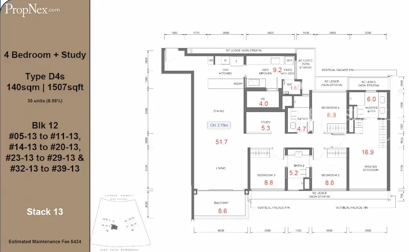 ELTA, S$ 3,330,000, 1,313 sqft, Condos - Condominium