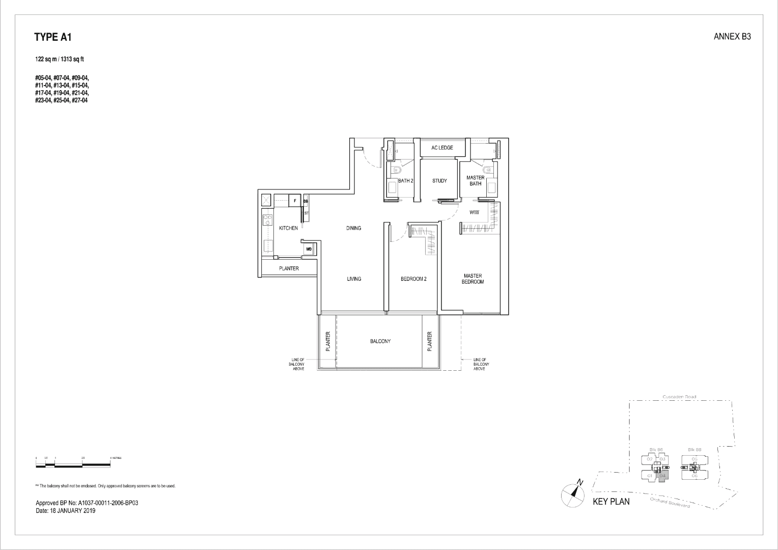 Boulevard 88, S$ 4,811,100, 1,313 sqft, 公寓 - Condominium