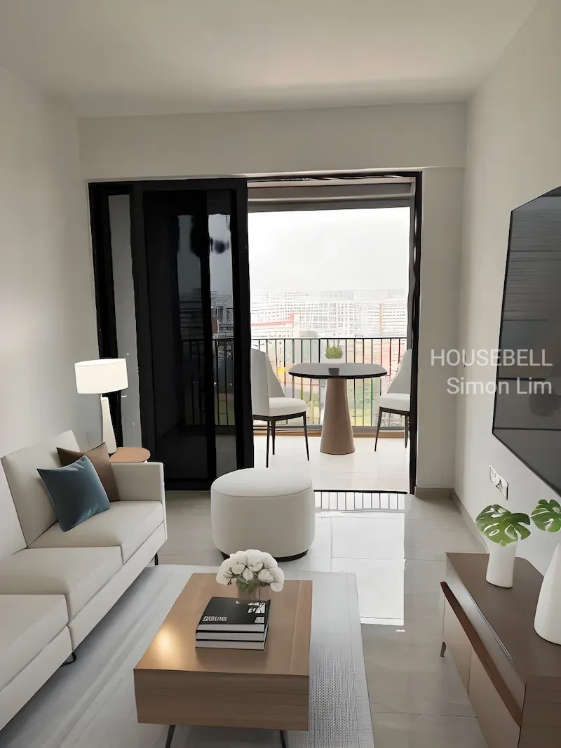 Cheap 1 Bedroom (Furnished, High Floor, Unblock) Immediate Occupation Near 2 MRT, Eateries, S$ 2,980 /月, 484 sqft, 公寓 - Condominium