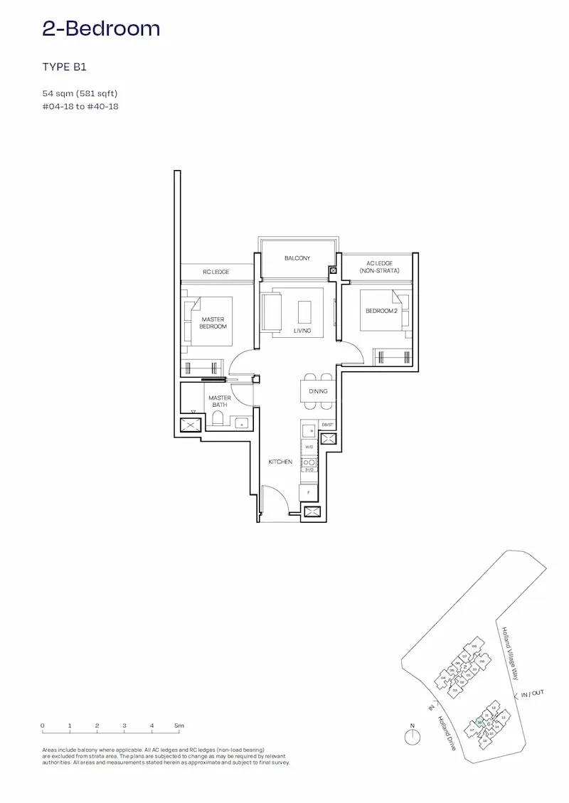 Skye At Holland, S$ 1,783,000 (Price on Enquiry), 581 sqft, Condos - Condominium