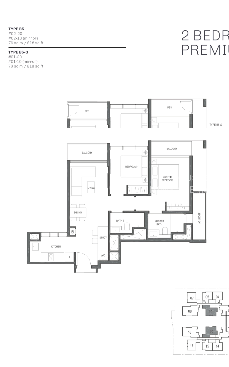 The Essence, S$ 1,300,000 (看屋后出价), 818 sqft, 公寓 - Condominium