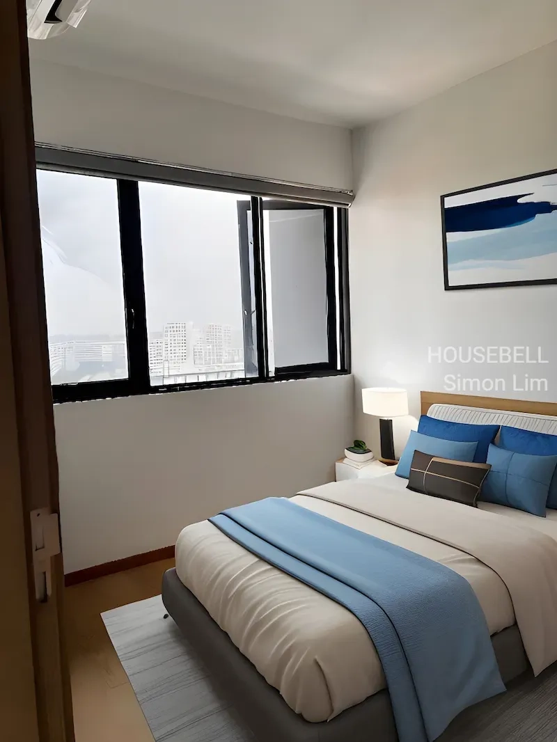 Cheap 1 Bedroom (Furnished, High Floor, Unblock) Immediate Occupation Near 2 MRT, Eateries