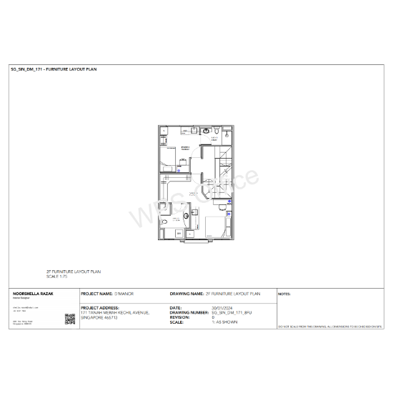 D'Manor, S$ 2,520 (最低价格) /月, 148 sqft, 公寓 - Apartment