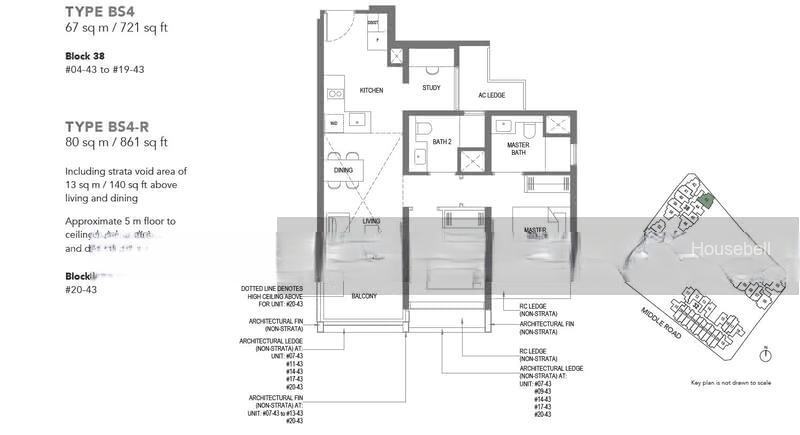 The M, S$ 1,990,000 (可协商价格), 721 sqft, 公寓 - Condominium