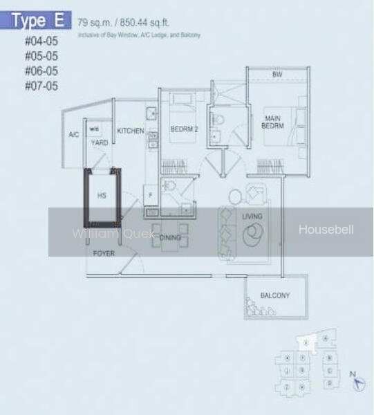 Mackenzie 88, S$ 1,550,000, 851 sqft, 公寓 - Apartment