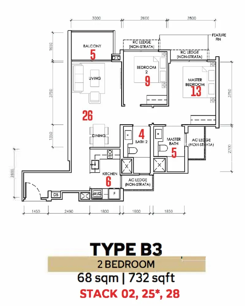 The SEN, S$ 1,546,000, 678 sqft, Condos - Condominium