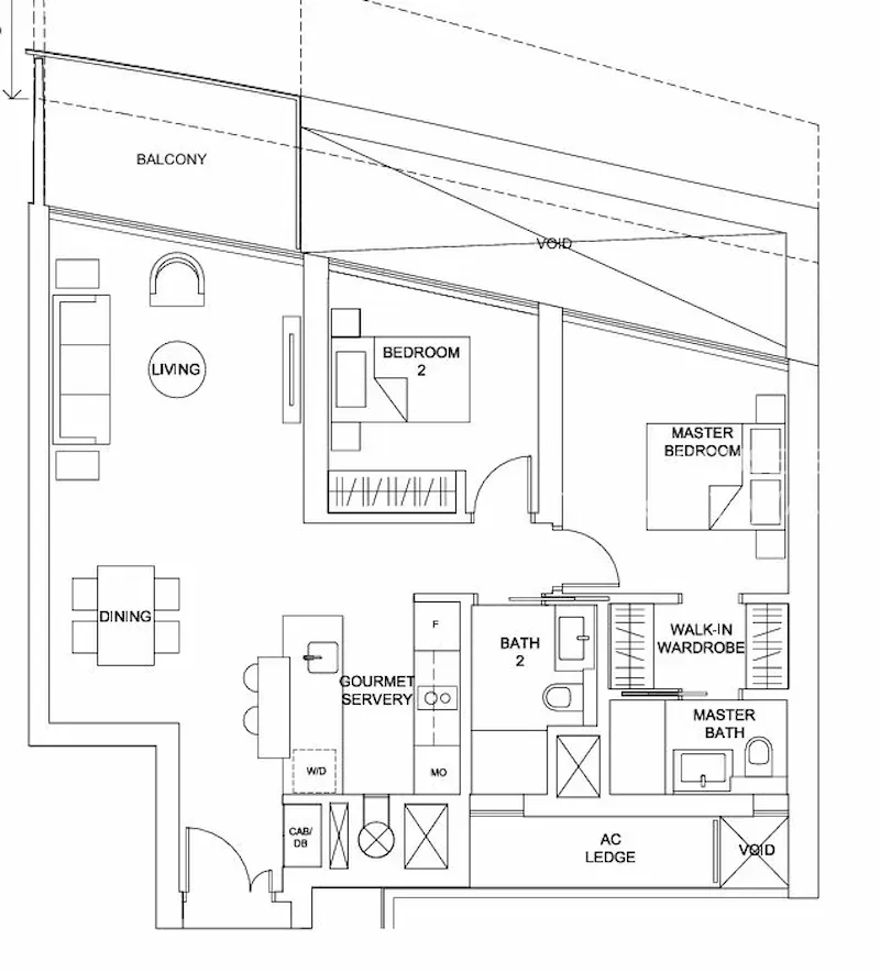 Marina One Residences, S$ 7,000 (可询问价格) /月, 1,012 sqft, 公寓 - Condominium