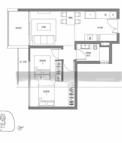 Sennett Residence, S$ 1,360,000 (Starting From), 743 sqft, Condos - Condominium