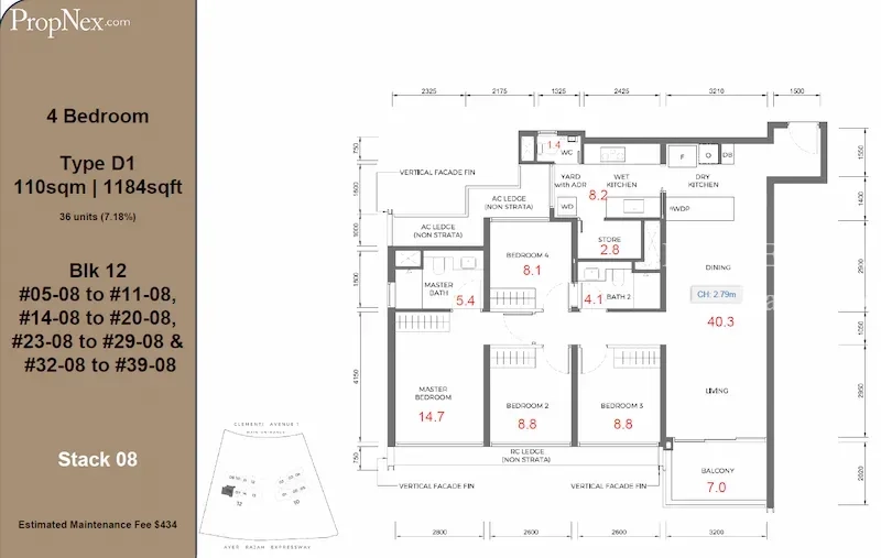 ELTA, S$ 3,330,000, 1,313 sqft, Condos - Condominium
