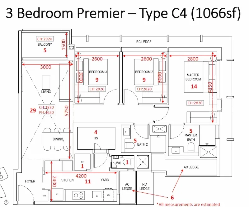 The Continuum, S$ 3,100,000, 1,066 sqft, 公寓 - Apartment