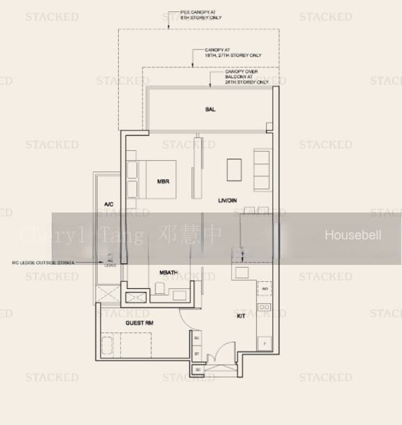 Cairnhill Nine, S$ 1,780,000, 743 sqft, Condos - Condominium
