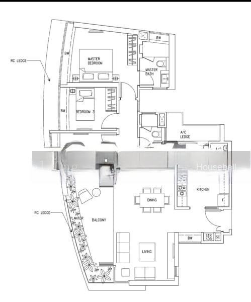 368 Thomson, S$ 6,500 (最低价格) /月, 1,302 sqft, 公寓 - Condominium