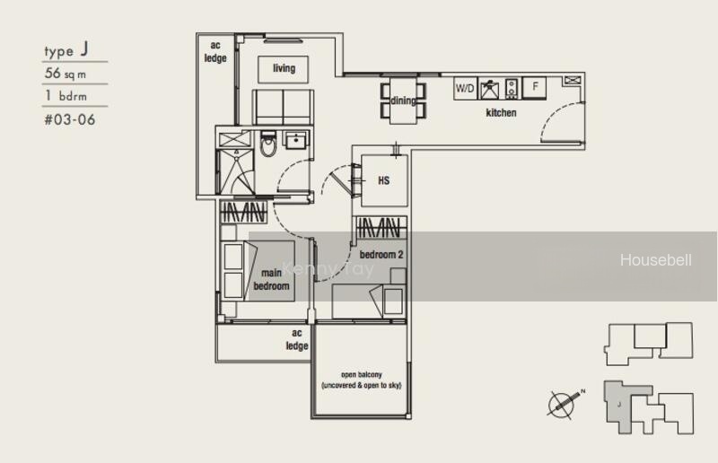 Parc Somme, S$ 3,500 (可协商价格) /月, 602 sqft, 公寓 - Condominium