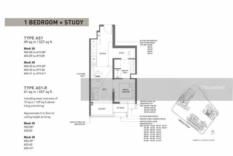 The M, S$ 1,399,000 (Negotiable), 527 sqft, Condos - Condominium