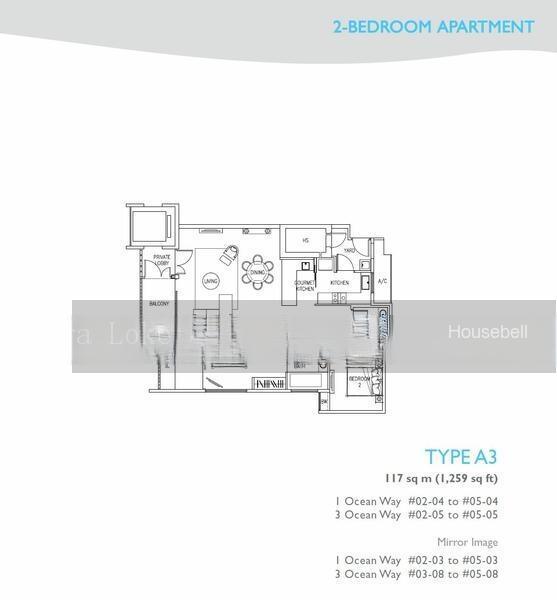 The Residences at W Sentosa Cove, S$ 2,851,000 (Starting From), 1,658 sqft, Condos - Condominium
