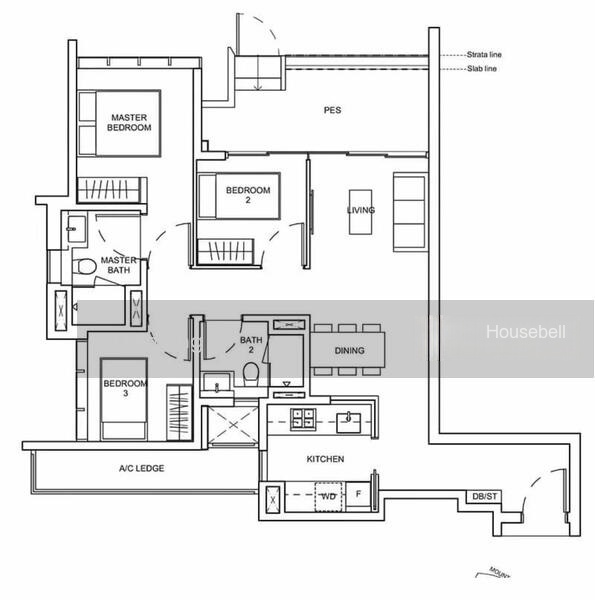 Haus On Handy, S$ 2,000 (最低价格) /月, 947 sqft, 公寓 - Condominium