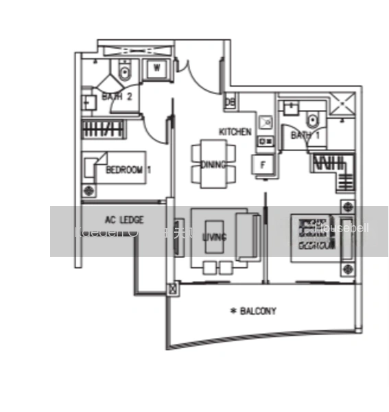 Eight Riversuites, S$ 1,299,999, 700 sqft, 公寓 - Condominium