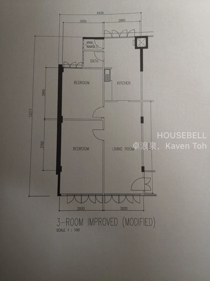 1 Hougang Avenue 3, S$ 440,000 (Negotiable), 753 sqft, HDB - 3 I