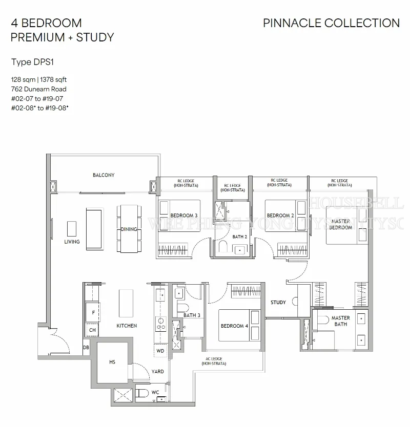Dunearn House, S$ 4,283,000 (Starting From), 1,378 sqft, Condos - Condominium