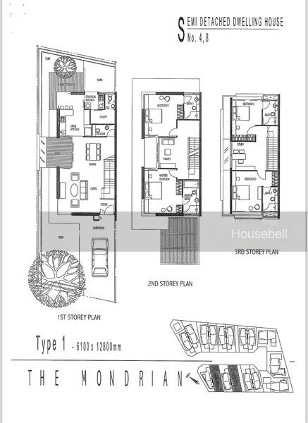 The Mondrian, S$ 10,200 (可协商价格) /月, 2,175 sqft, 有地 - Semi-Detached House